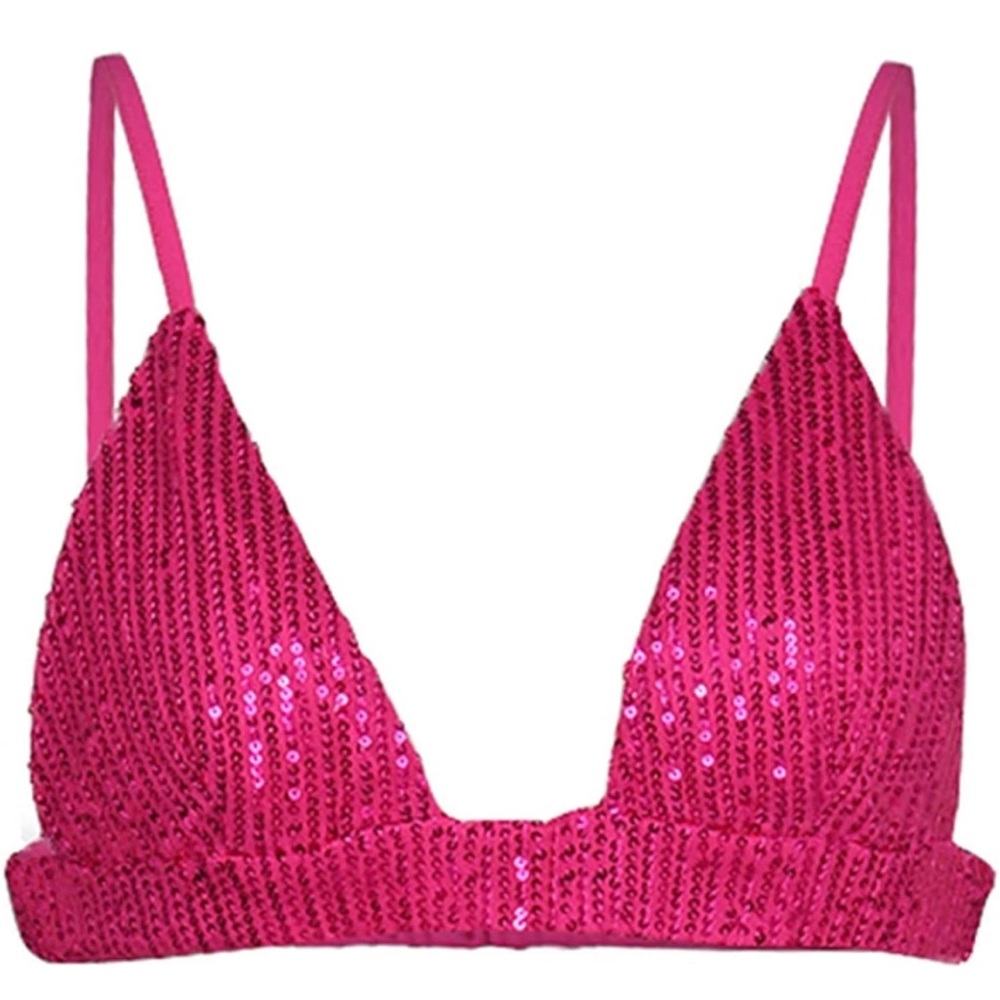 NWOT Pink Sequin Top